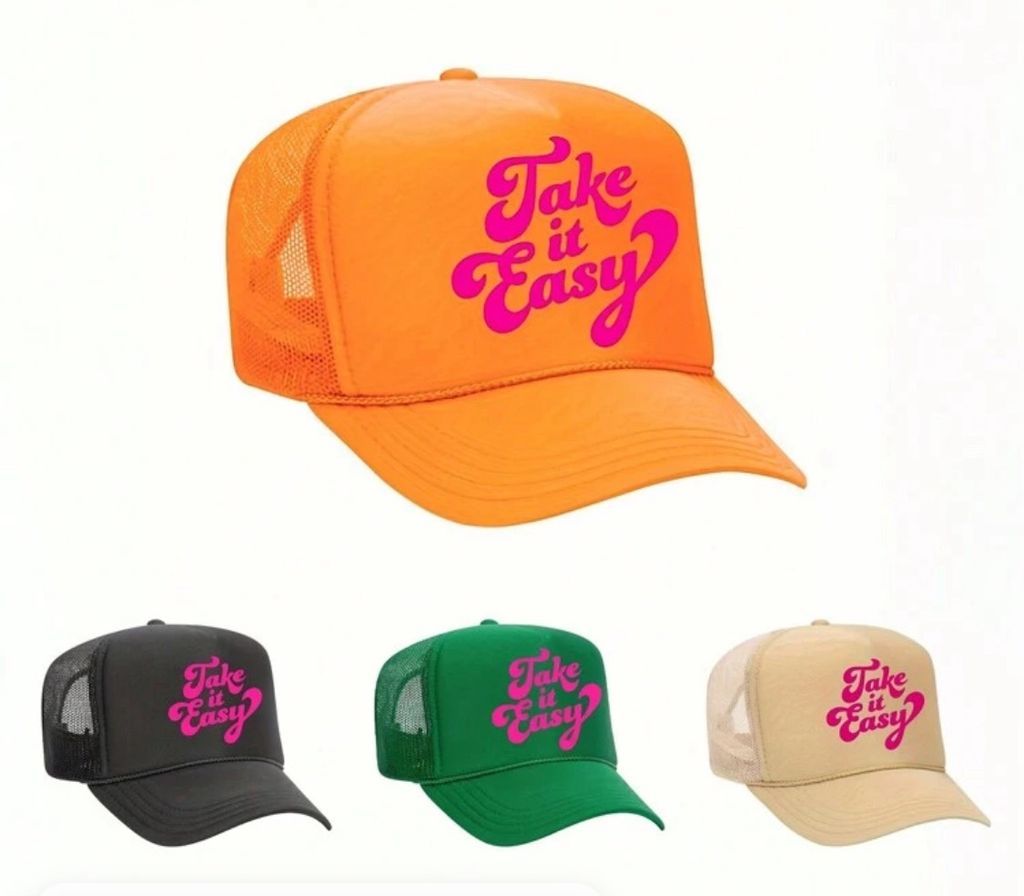 ‘Take it easy’ base ball cap