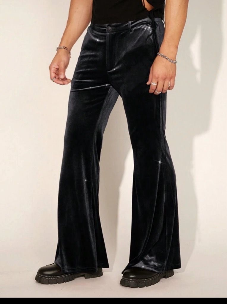 Flared Velvet Trousers