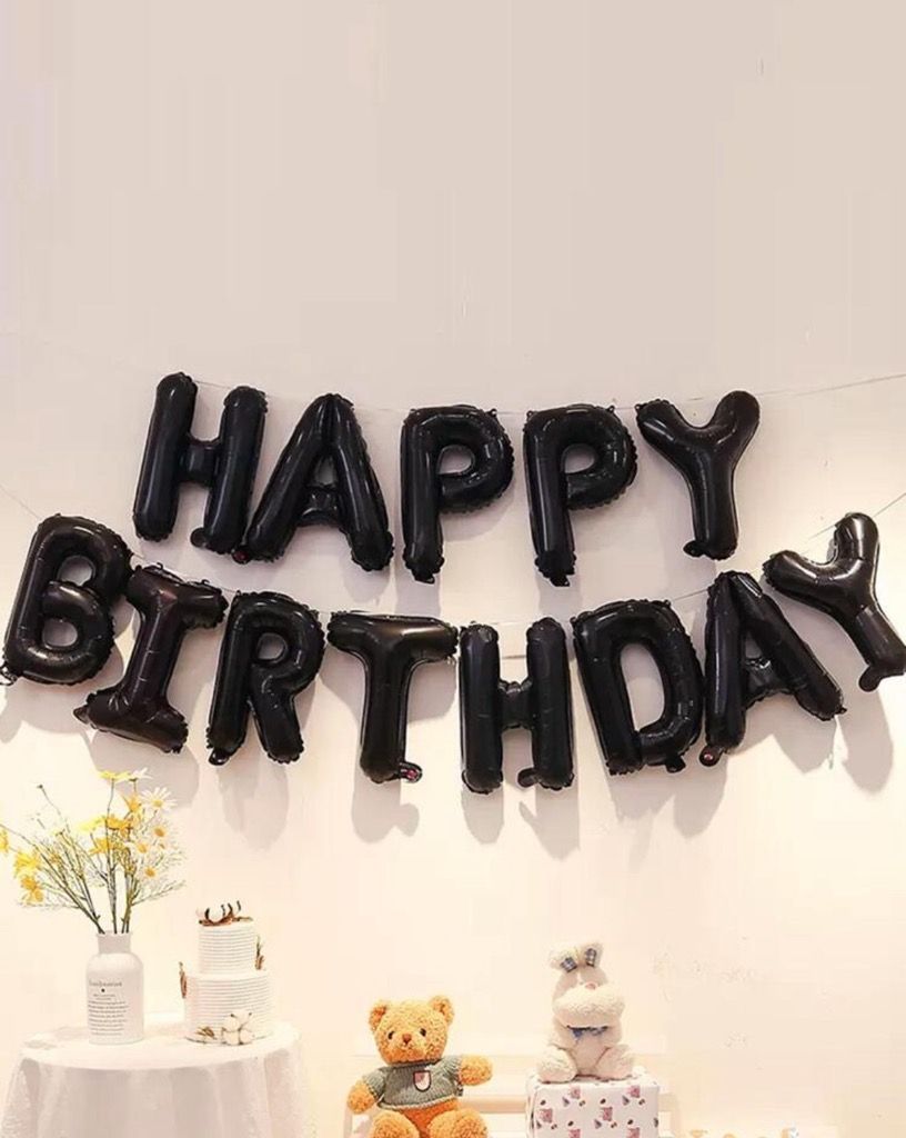 13pcs Letter Design Decorative Balloon