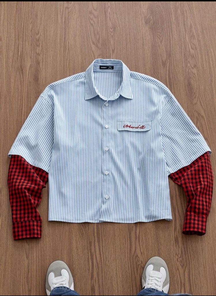 2 in 1 long sleeve shirt