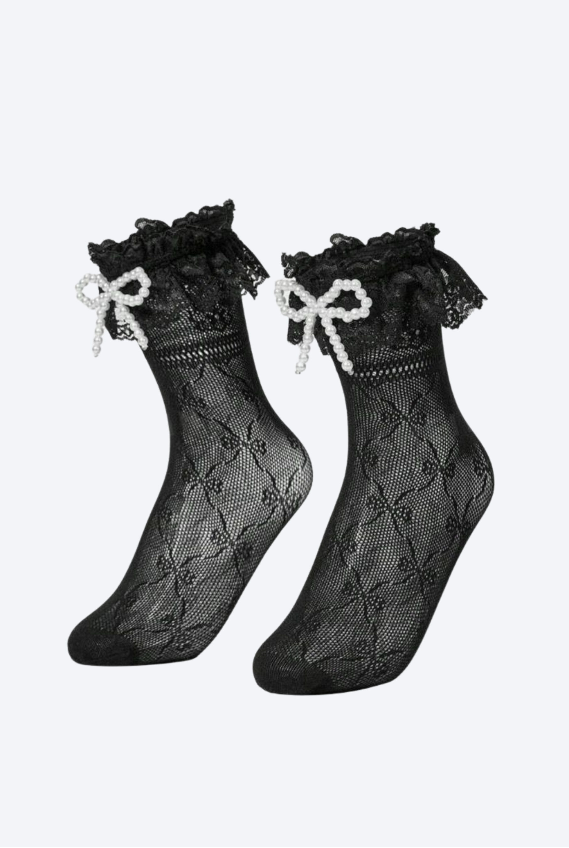Bow Pearl Socks