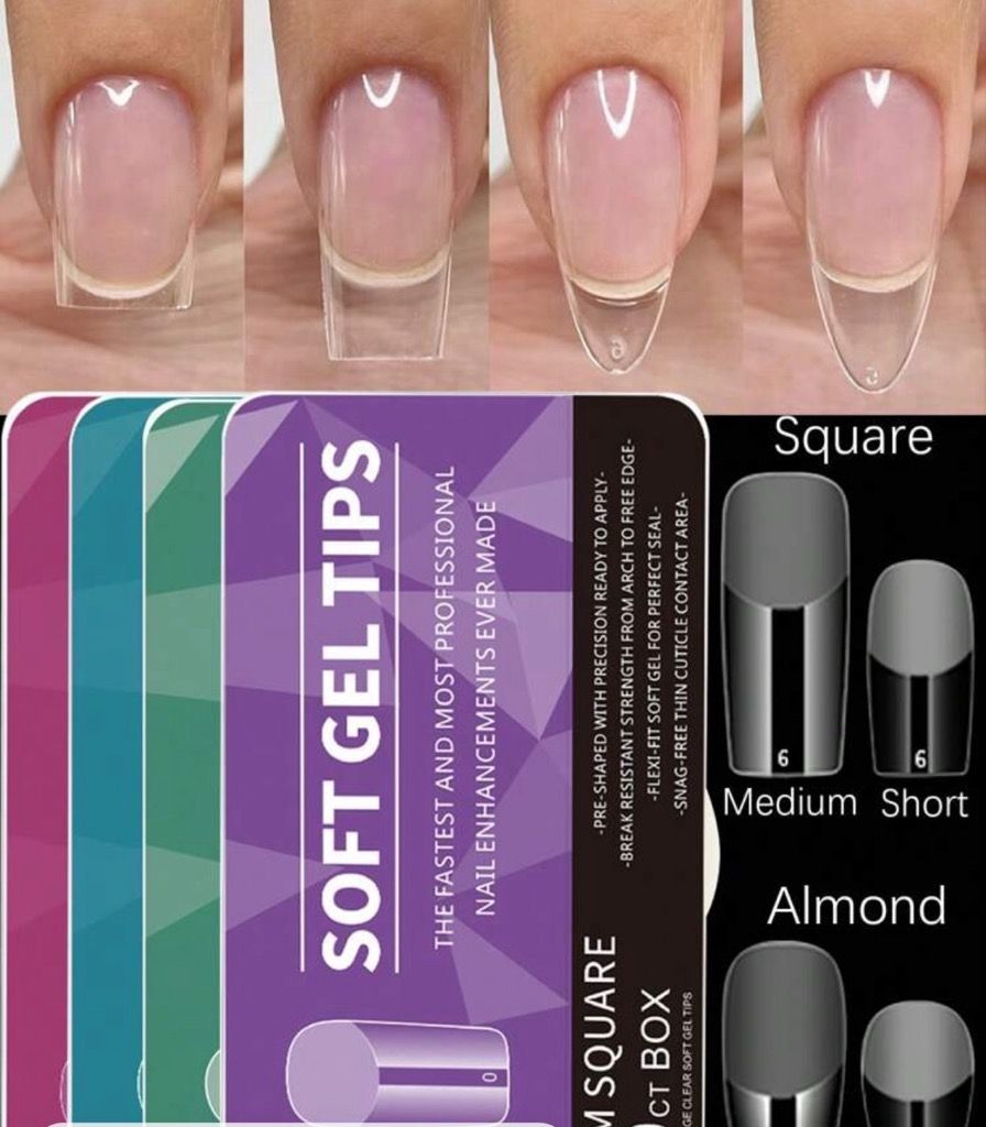 Almond gel nails