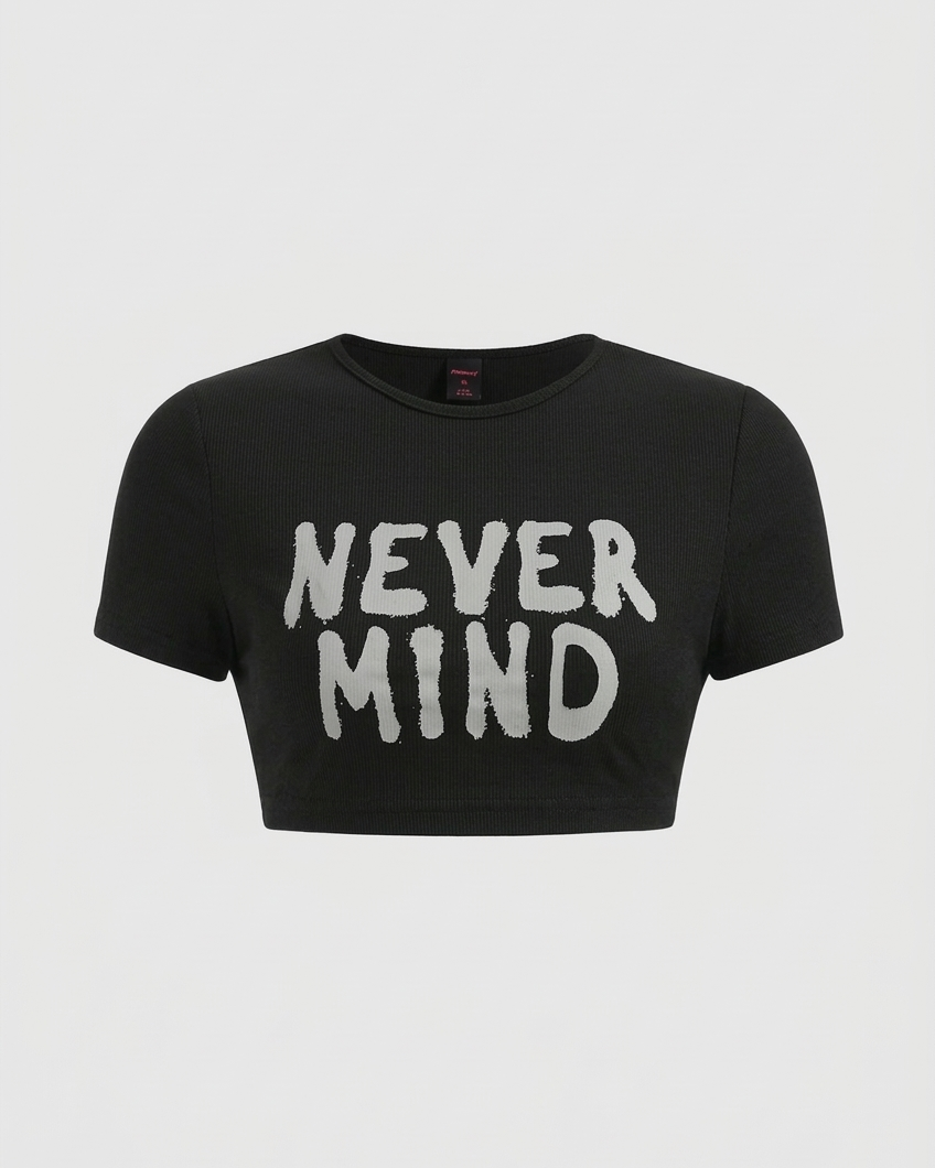 Crop Tee NEVER MIND