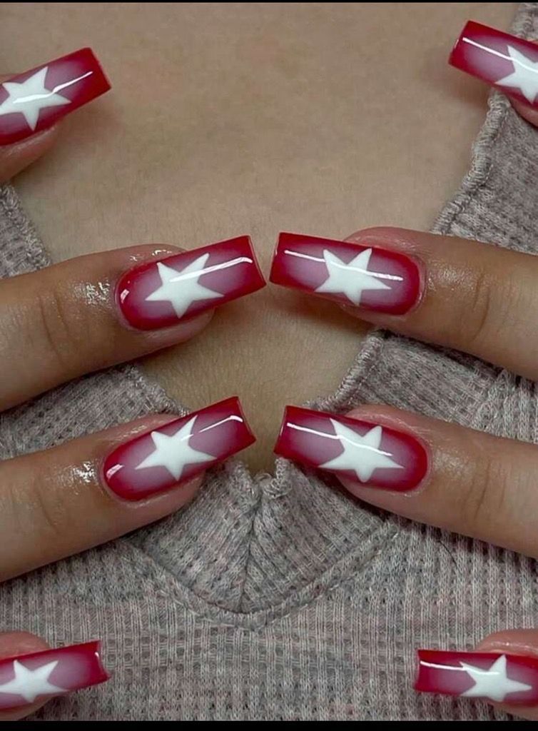 Acrylic star nails