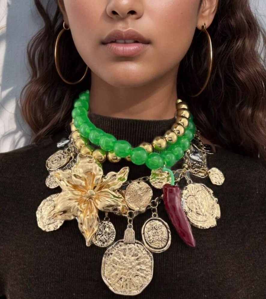 Beaded Chunky Necklace