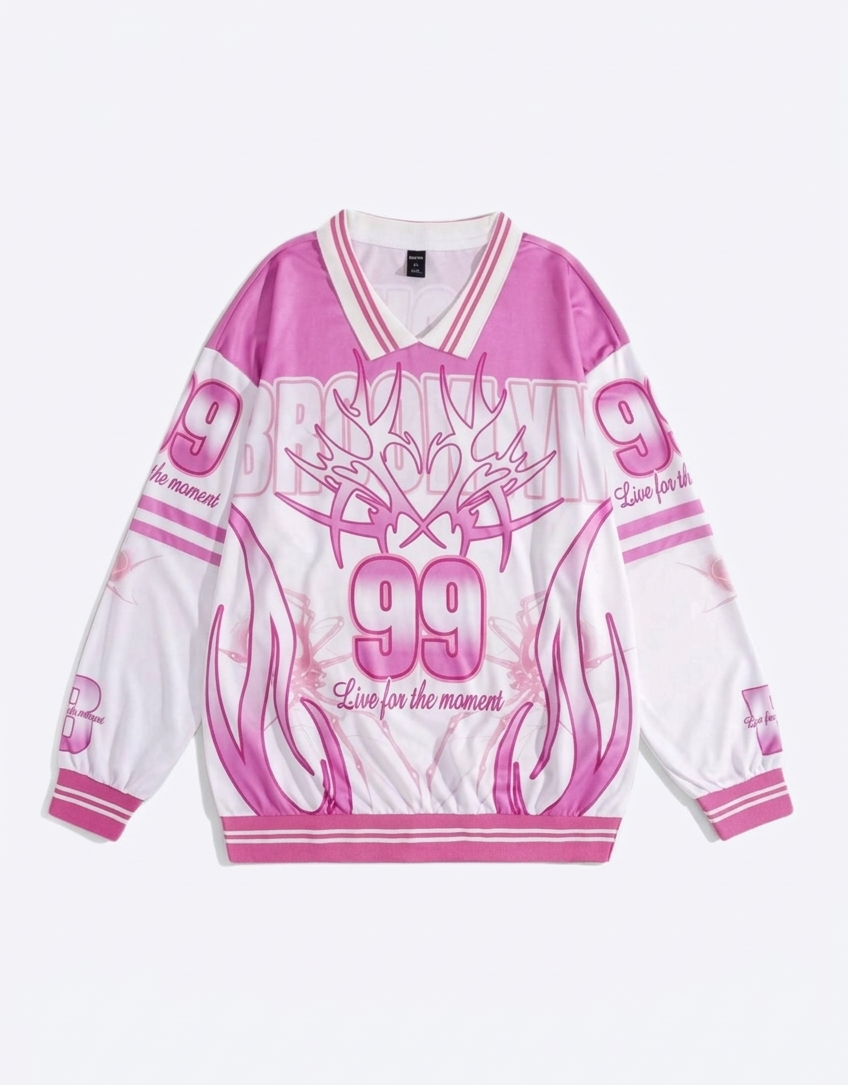 99 Reason Pink Long Sleeve Jersey
